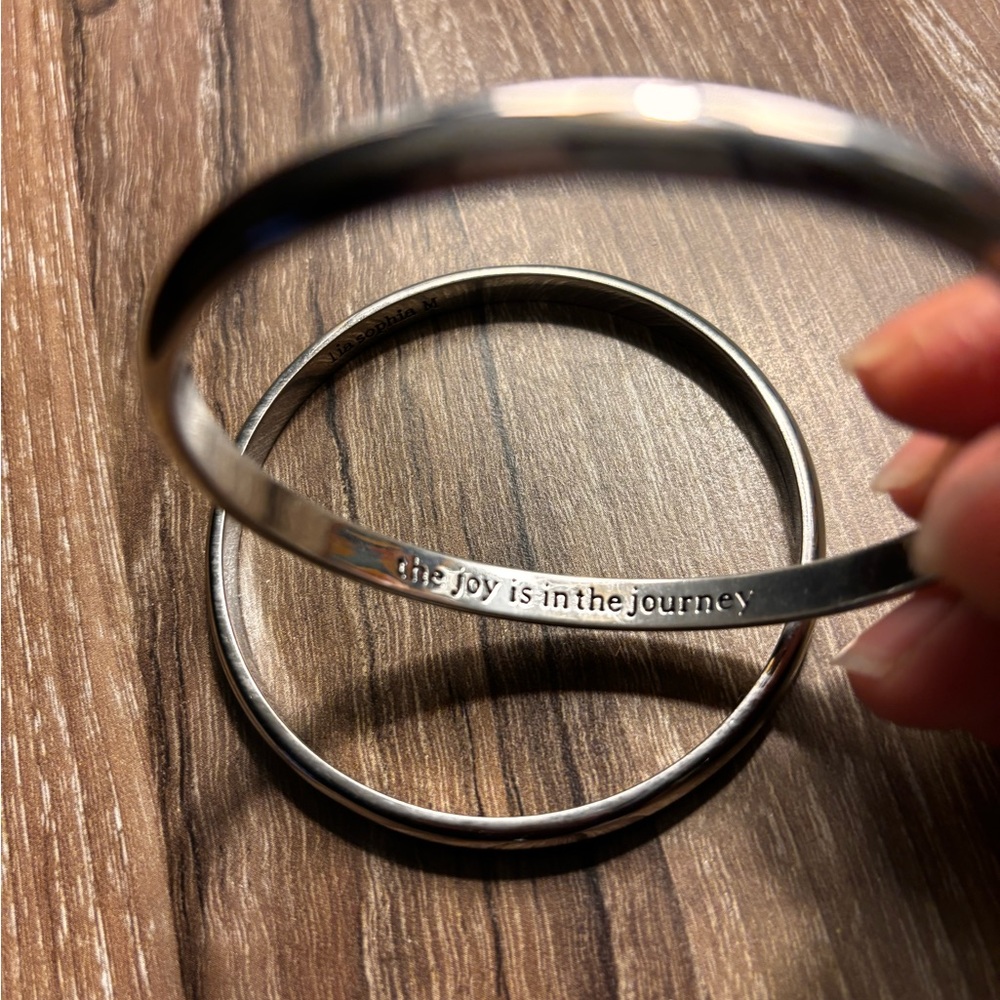 Silver Bangle Bracelets - image 2